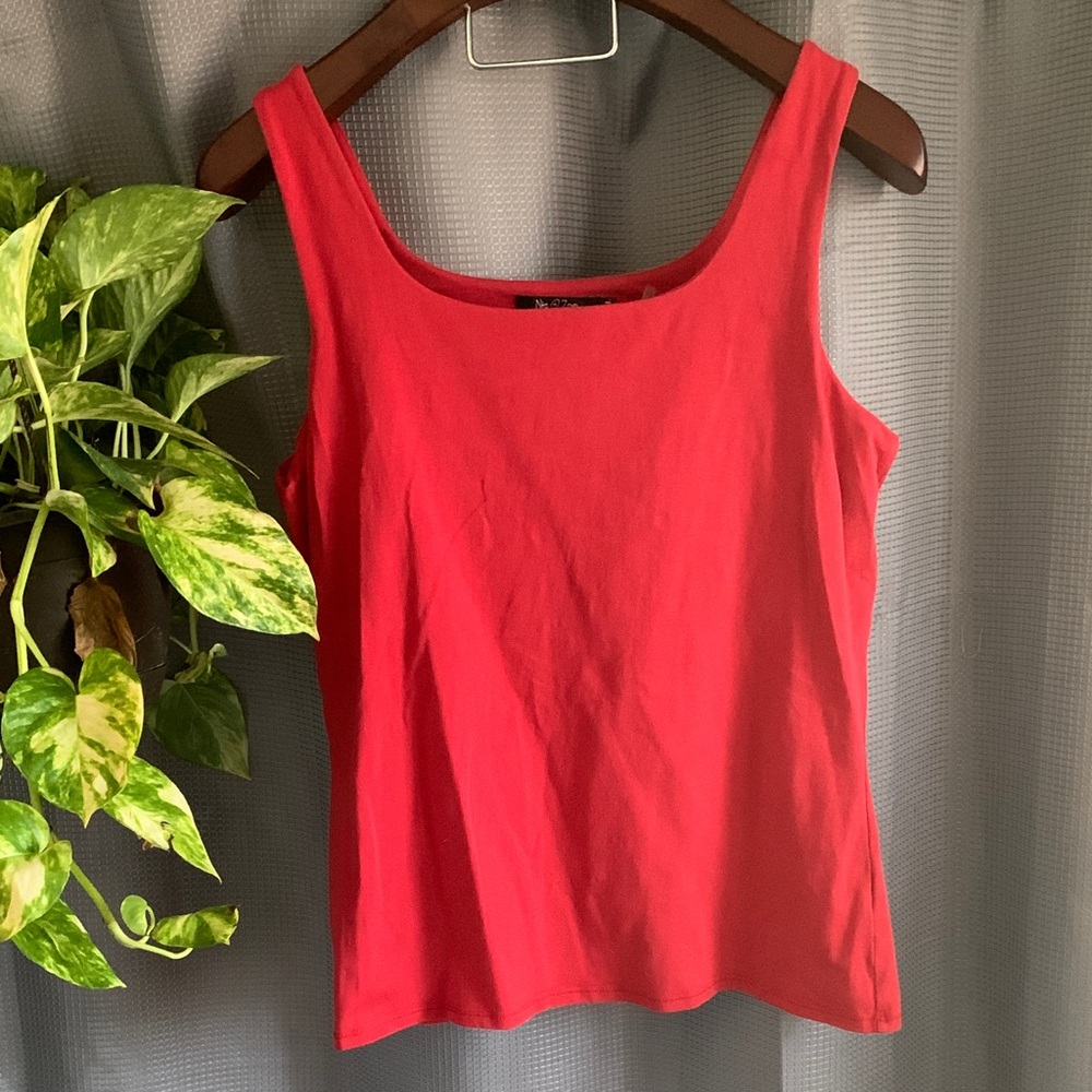 NIC+ZOE Vibrant Red Tank Top